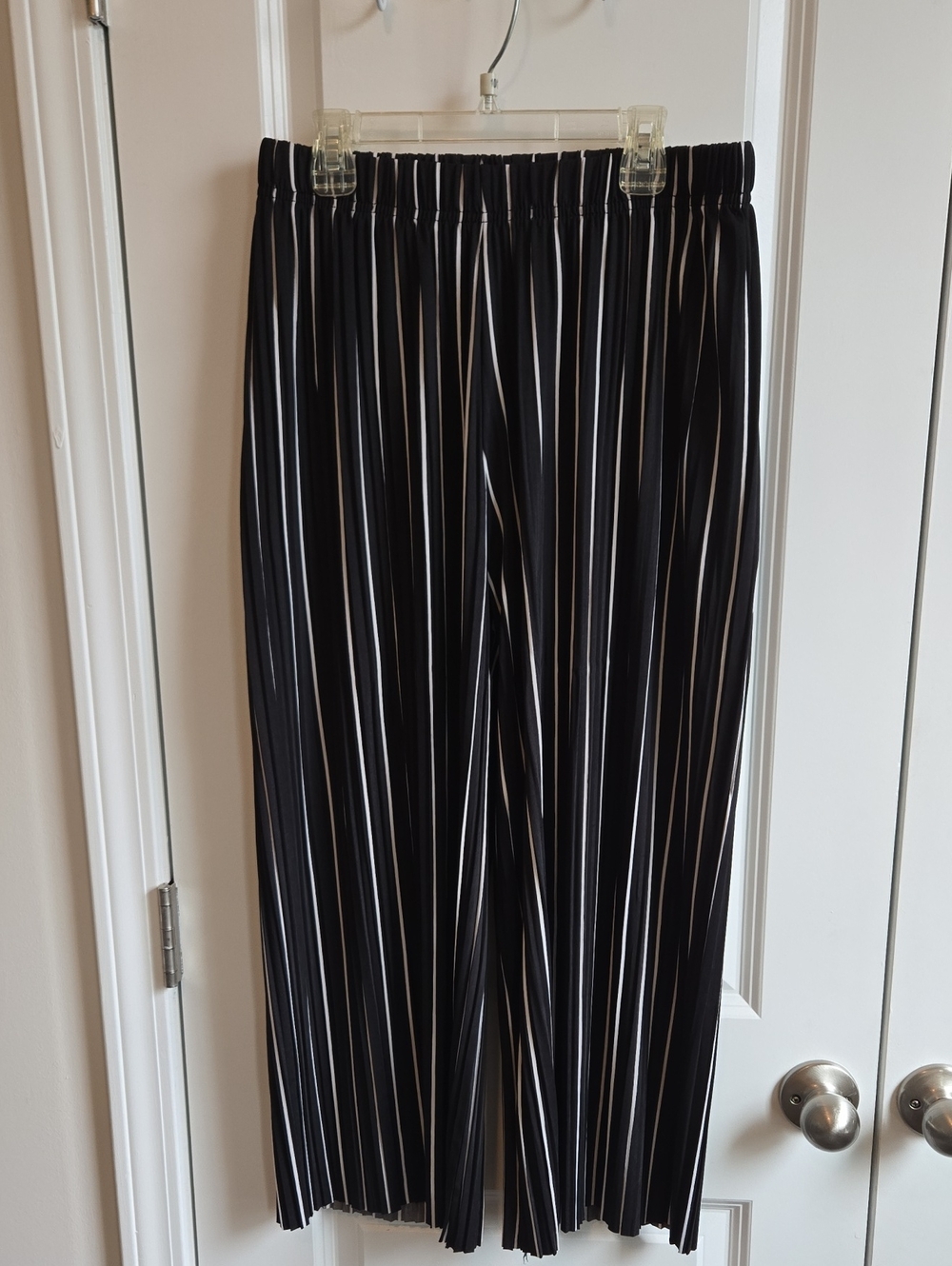 Jon & Anna Black And White Striped Flowy Pants